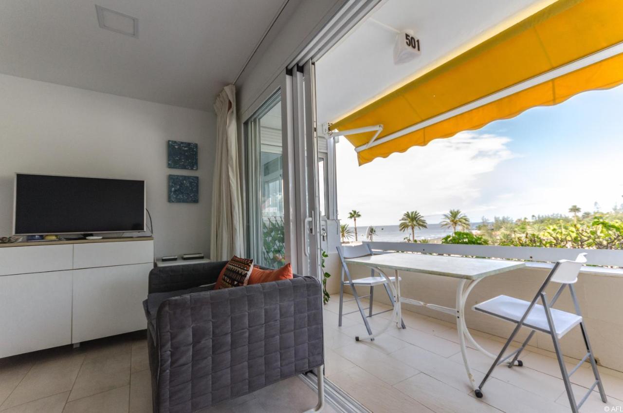 Holiday Apartment With Direct Sea Promenade Access มาสปาโลมาส ภายนอก รูปภาพ